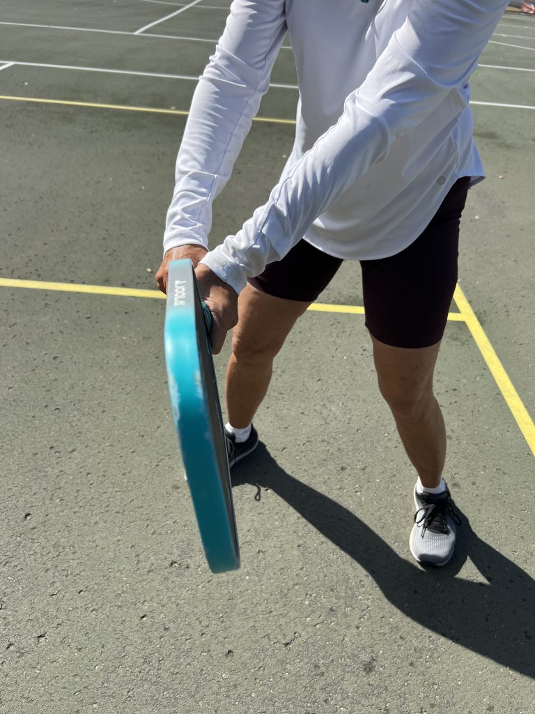 Where to strike your double handed backand