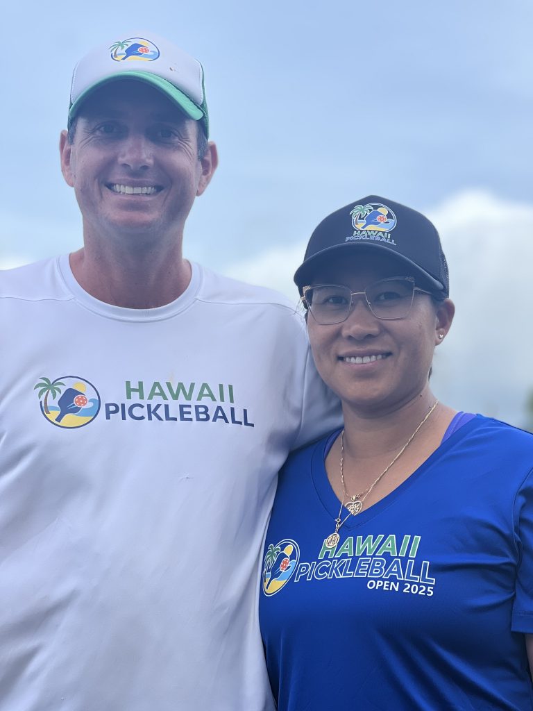 Co-founders and coaches of Hawaii Pickleball Academy