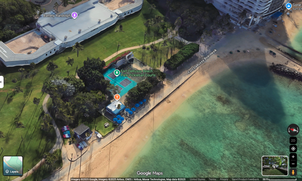 Fort DeRussy Beach Park Pickleball Courts